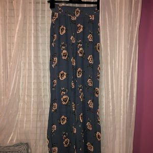 Floral bohemian pants
